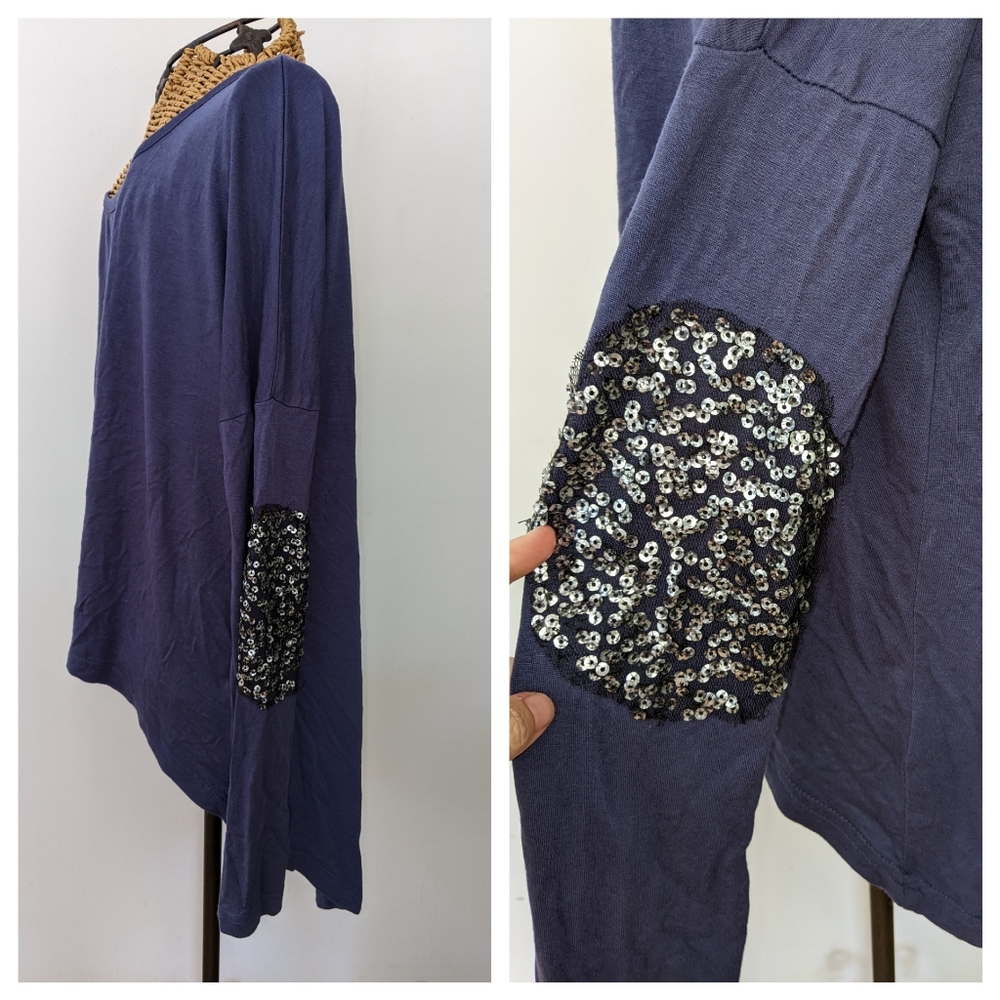 Love Culture sparkle blue top M